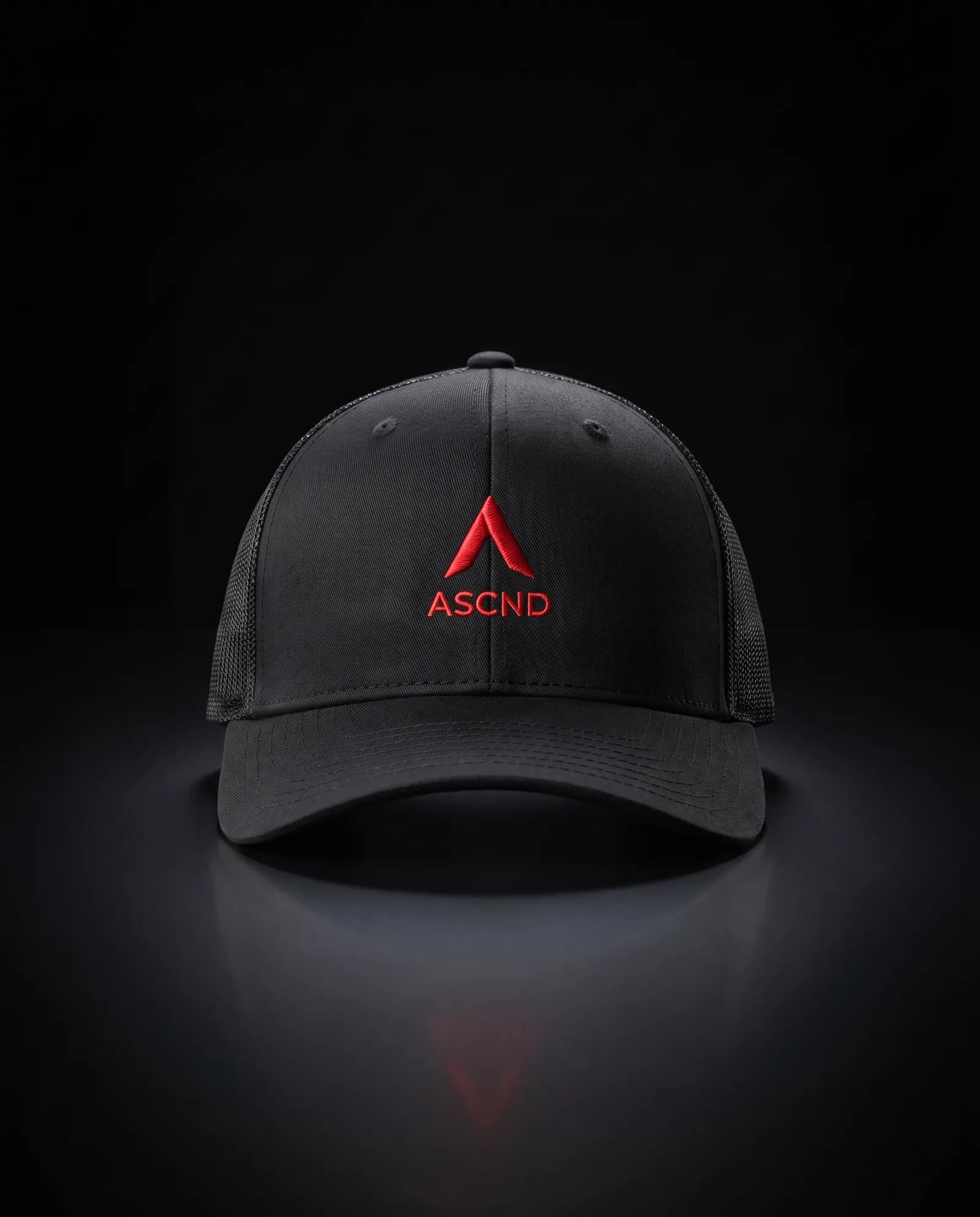 Field Cap — Six panel, mesh back, strap close.